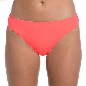 La Blanca Island Goddess Hipster Bottom - Hot Coral NWT size 6